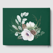 ウィンターアネモネ絵を描フローラハンド結婚ズ ゲストブック (裏面)