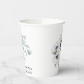 ウィンターアネモネ絵を描フローラハンド結婚ズ 紙コップ (左)