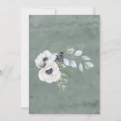 ウィンターアネモンスハンド絵を描ブリーデスメイド昼食会 招待状 (裏面)