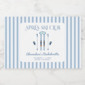 ウィンターアプリスキーバチェロレッテ スパークリングワインラベル (シングルラベル)