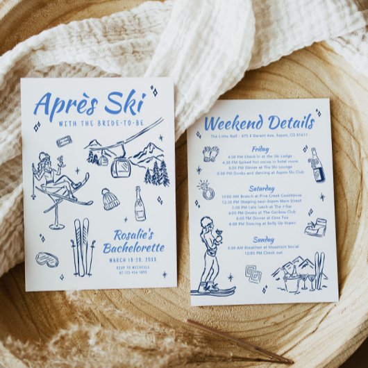 ウィンターアプリスキーバチェロレッテ 招待状