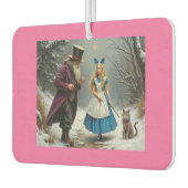 ウィンターアリスピンクカーエアコン カーエアーフレッシュナー (左)