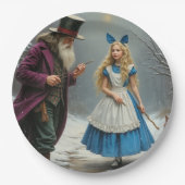 ウィンターアリス大紙プレート ペーパープレート (正面)