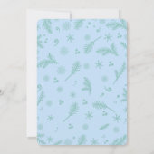 ウィンターアリスinワンダーランドベビーシャワー招待状 招待状 (裏面)