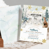 ウィンターアルティックポーラーベアワン誕生日 招待状