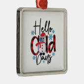 ウィンターアートハローコールド日 メタルオーナメント (右)