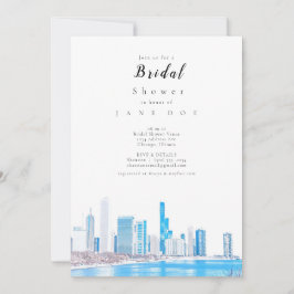 ウィンターイシカゴスカイラインブライダルシャワー招待 招待状