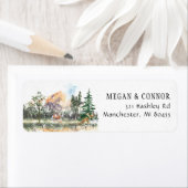 ウィンターインエバーグリーンウッズ差出人住所ラベル ラベル (インサイチュ)