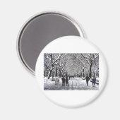 ウィンターインセントラルパークNYC マグネット (正面/裏面)