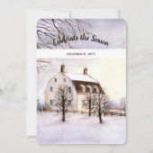 ウィンターインニューイングランドクリスマスフェスティバル招待状 招待状 (裏面)