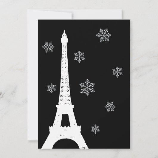 ウィンターインパリリハーサルディナー招待状 招待状 (裏面)