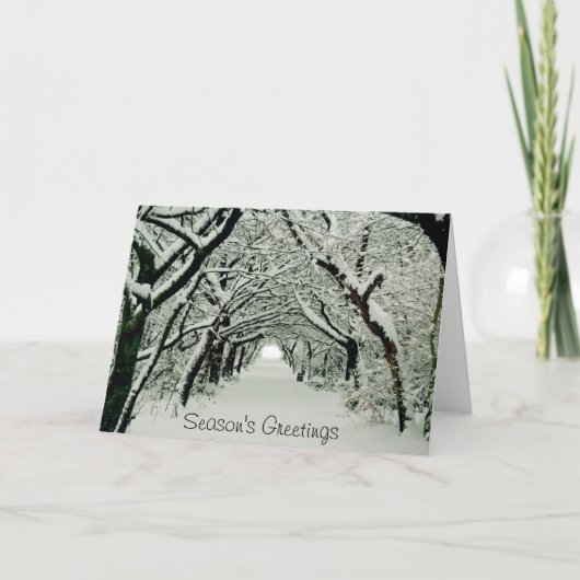 ウィンターインヒートンパークホリデーカード シーズンカード (正面)