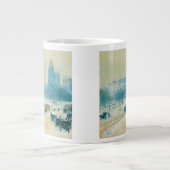 ウィンターインユニオンスクエアby Frederick Childe Hasssam ジャンボコーヒーマグカップ (正面)