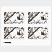 ウィンターイーグルステッカー 長方形シール (シート)