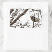 ウィンターイーグルステッカー 長方形シール (バッグ)