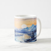 ウィンターイ絵を描ンク コーヒーマグカップ (正面右)