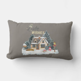 ウィンターウィッシュクリスマスギフト ホームデコールピロー ランバークッション