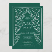 ウィンターウィムシーホリデーパーティー 招待状 (正面/裏面)