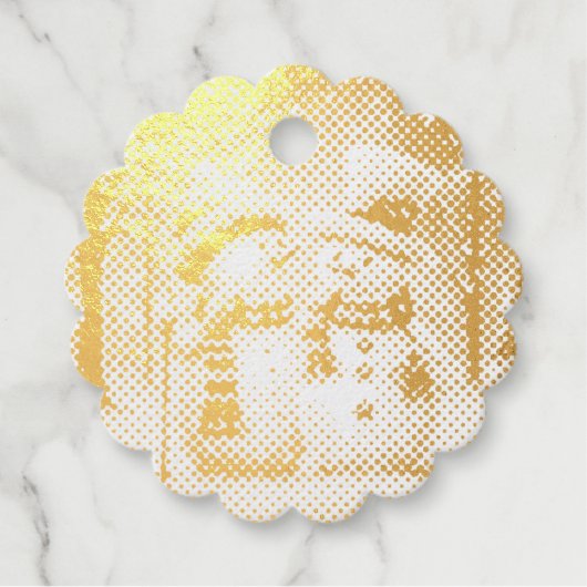 ウィンターウィムシー雪だるまフォイルメッセージカード フェイバータグ (正面)