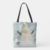 ウィンターウィムシー雪だるま トートバッグ (裏面)