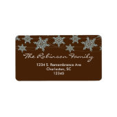 ウィンターウィンズクリスマス住所 シール (正面)