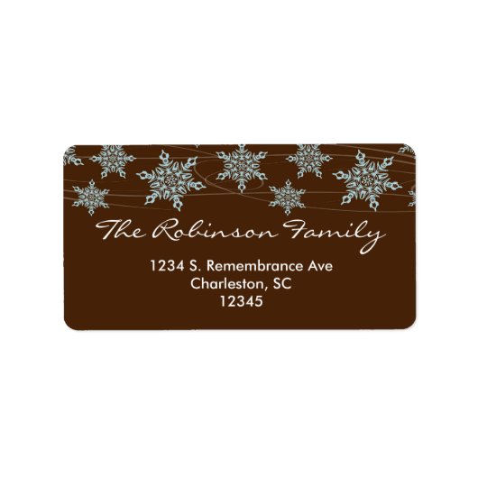 ウィンターウィンズクリスマス住所 シール (正面)