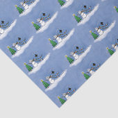 ウィンターウィンド雪だるまティッシュ&クラフト紙 薄葉紙 (詳細)