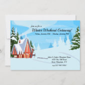 ウィンターウィークエンドゲットウェイ招待状 招待状 (正面)