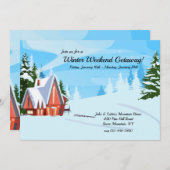 ウィンターウィークエンドゲットウェイ招待状 招待状 (正面/裏面)