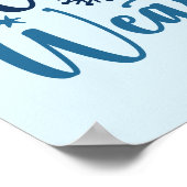 ウィンターウェザー – スノーウィホリデイタイポグラフィ ポスター (角)