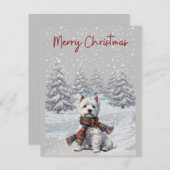 ウィンターウェスティメリークリスマスカード シーズンカード (正面/裏面)