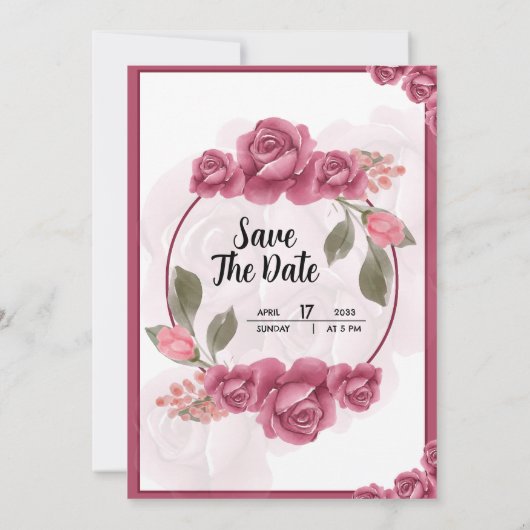 ウィンターウェッディナーパーティーシルバー招待状カードデザイン 招待状 (裏面)