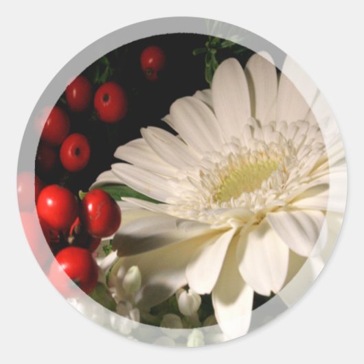 ウィンターウェディングアンドホリデー封筒用シールシール ラウンドシール (正面)