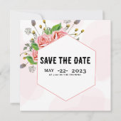 ウィンターウェディングエレガントカード招待状カードデザイン 招待状 (裏面)