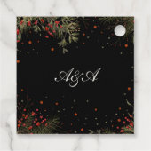 ウィンターウェディングカスタムエレガントインスピリシティトレンディー フェイバータグ (裏面)