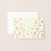 ウィンターウェディングゲストシーティング座席表金ゴールド 箔カード (裏面封筒付き)