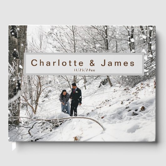 ウィンターウェディングゲストブック ゲストブック (正面)