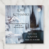 ウィンターウェディングサンキューメッセージカード フェイバータグ (裏面)