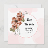 ウィンターウェディングスクエア招待状カードデザイン 招待状 (裏面)