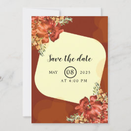 ウィンターウェディングスノーフレーククリスマスパーティーカード 招待状