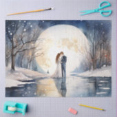 ウィンターウェディングティッシュペーパー 薄葉紙 (クラフト)