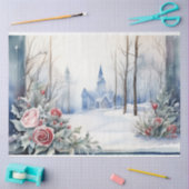 ウィンターウェディングティッシュペーパー 薄葉紙 (クラフト)