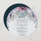 ウィンターウェディングフローラブルーメニュー メニュー (正面/裏面)