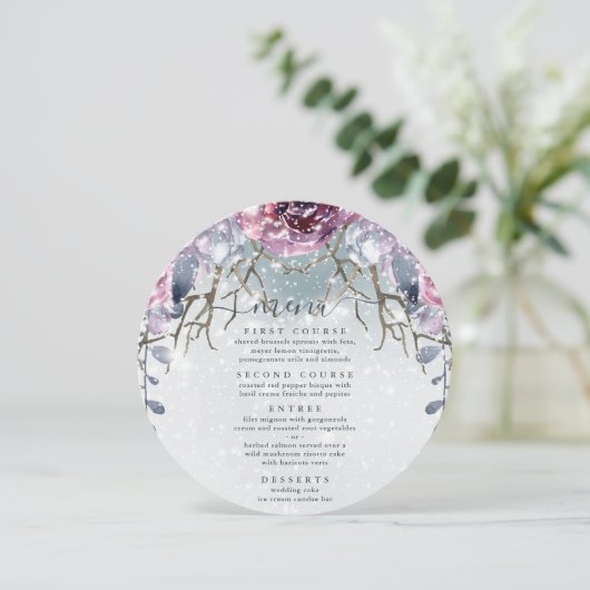 ウィンターウェディングフローラブルーメニュー メニュー (スタンド正面)