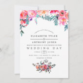 ウィンターウェディングフローラ招待状 招待状 (正面)