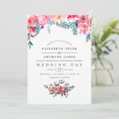 ウィンターウェディングフローラ招待状 招待状 (スタンド正面)