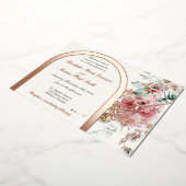 ウィンターウェディングフローラ2 箔招待状 (回転した状態)