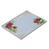 ウィンターウェディングブルゴーニュバラユーカリ ノートブック (左側)