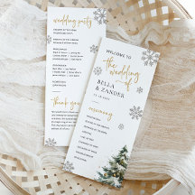 ウィンターウェディングプログラムクリスマス結婚式 プログラム