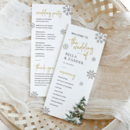 ウィンターウェディングプログラムクリスマス結婚式 プログラム